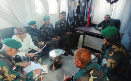 العميد طلال الكلدي يشدد على ضرورة الانضباط ورفع مستوى الجاهزية الأمنية لقوات الطوارئ بالأمن الوطني بمحافظة أبين