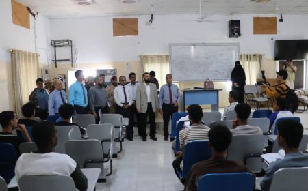 رئيس جامعة أبين يستقبل محافظ محافظة أبين ويطّلعان على سير العملية التعليمية