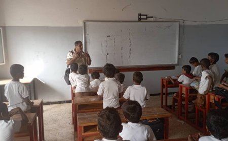 مدير تربية احور يتفقد الوضع التعليمي بمدارس التعليم الأساسي والثانوي بالمديرية