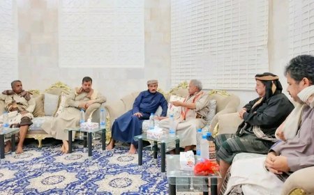 المحافظ بن الوزير يلتقي بقيادات المحاور العسكرية عتق وبيحان ويؤكد على رفع الجاهزية