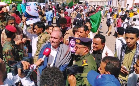وكيل أول تعز.. الحشود الجماهيرية تؤكد دعم اليمن للسعودية ودول الخليج ضد إيران
