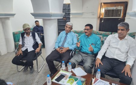 مدير عام تريم يستقبل مدراء عموم المكاتب الوزارية لمناقشة مشروع اللوحات التعريفية للمعالم التاريخية