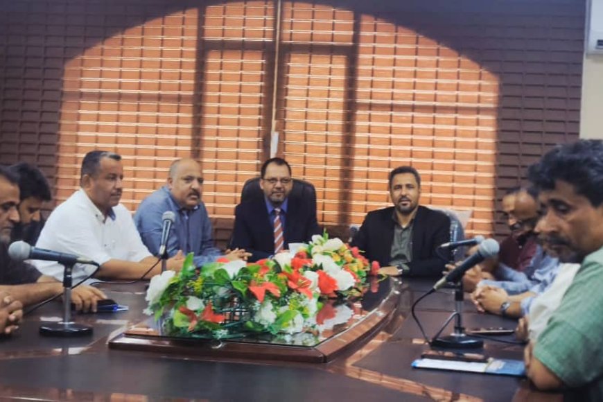 محافظ لحج الحالمي يستقبل وزير الكهرباء م. الكاف ويضعه امام معاناة كهرباء المحافظة