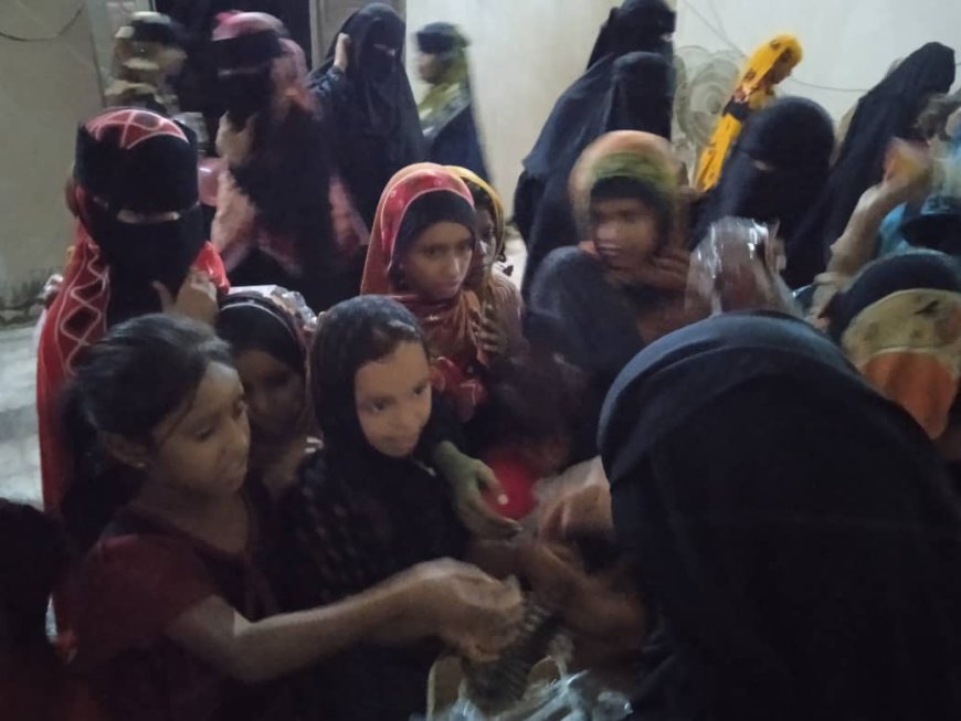 مؤسسة صدى للإغاثة والتنمية تنظم أمسية رمضانية في منطقة الحجر بخنفر 