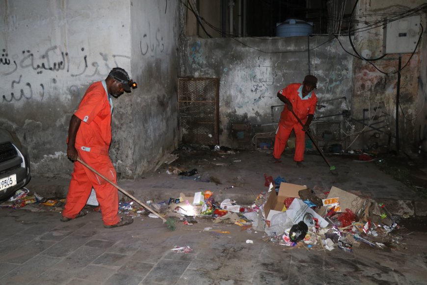 صندوق نظافة صيرة يواصل حملته الميدانية في شوارع وأحياء المديرية