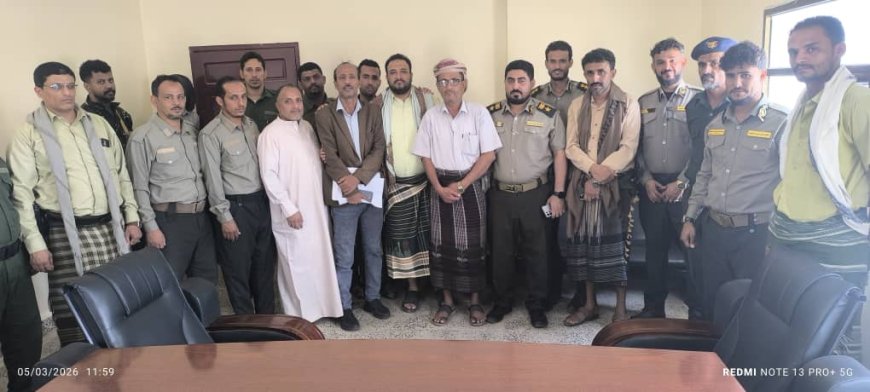 استلام وتسليم بين مدير الهجرة والجوازات فرع لودر السلف والخلف