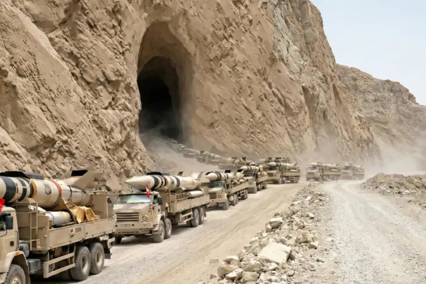 ما حقيقة صور خروج صواريخ باليستية من جبل في إيران؟