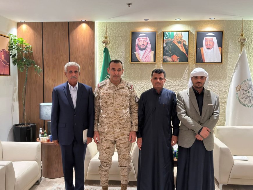 رئيس العمليات المشتركة بالتحالف العربي يتلقي قيادات جنوبية بارزة