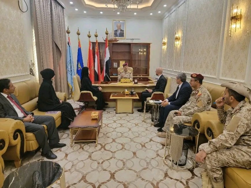 وزير الدفاع يبحث مع الصليب الأحمر تعزيز التعاون الإنساني