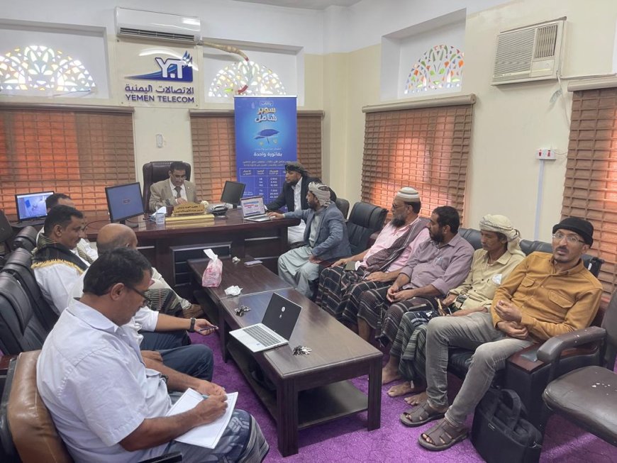 إدارة اتصالات أبين.. نموذج للانضباط والعمل في نهار رمضان