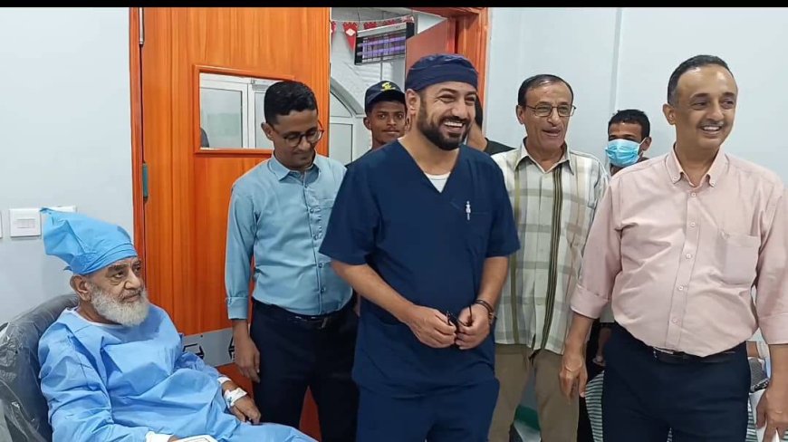 مدير صحة عدن يدشن المخيم الطبي الخيري للقسطرة القلبية التشخيصية في مستشفى الأمريكي الحديث