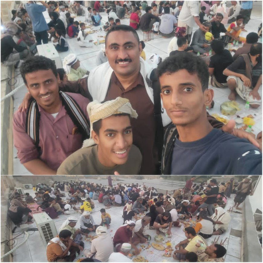 للسنة الخامسة على التوالي.. شباب “الخاملة” بأبين ينظمون إفطاراً جماعياً لأهالي المنطقة