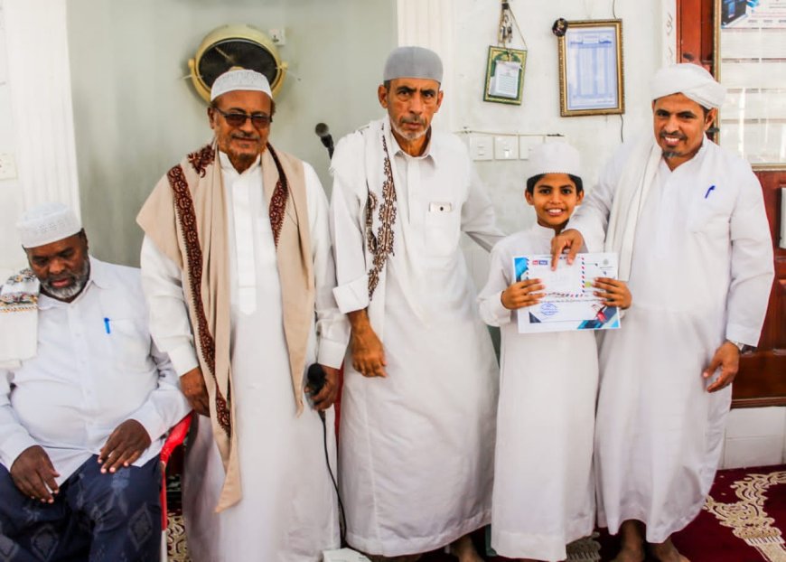 جامع بروم يشهد حفل تكريم أوائل الطلاب في مسابقة القران الكريم 