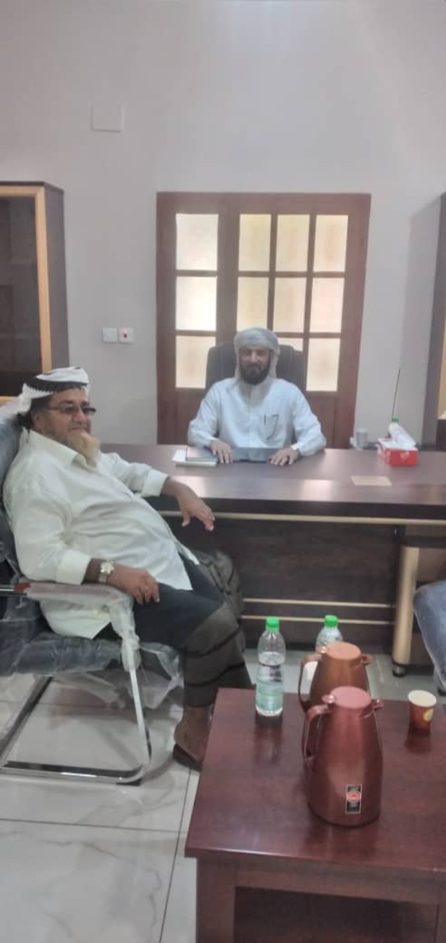 مدير عام مكتب الأوقاف والإرشاد بمحافظة أبين يبعث برقية تهنئة للدكتور مختار بن الخضر الرباش الهيثمي الميسري بمناسبة تعيينه محافظاً لمحافظة أبين