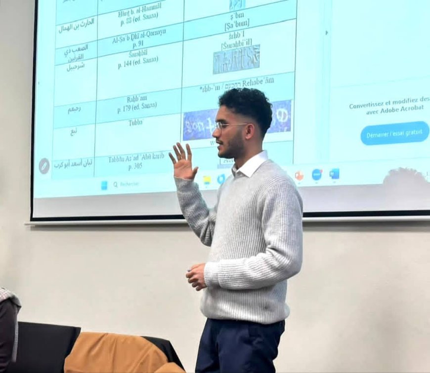 باحث يمني يشارك في ندوة علمية بجامعة ستراسبورغ حول التاريخ والخيال في شبه الجزيرة العربية