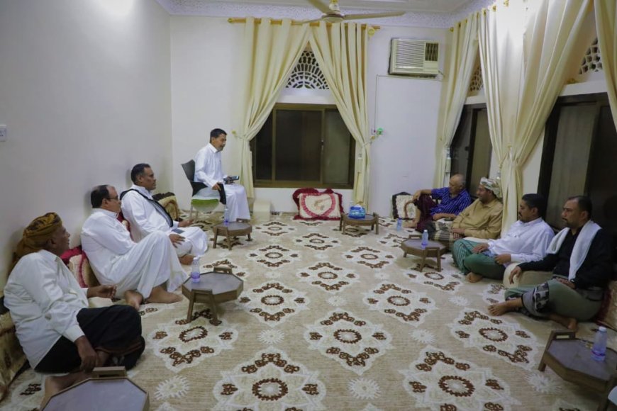 ​نائب رئيس مؤتمر حضرموت الجامع يطمئن على صحة الشخصية الوطنية المهندس لطفي بن سعدون