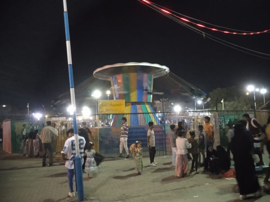 حديقة الملاهي بالشيخ عثمان تستعد لاستقبال زوارها بمناسبة عيد الفطر المبارك