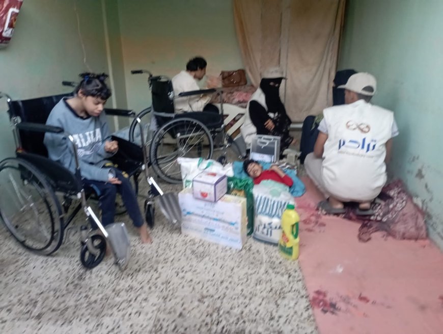 مؤسسة تراحم تساند أمّ المعاقين بدعم إنساني سخي