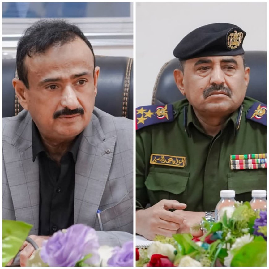 مدير عام شرطة شبوة يهنئ محافظ المحافظة بمناسبة حلول عيد الفطر المبارك