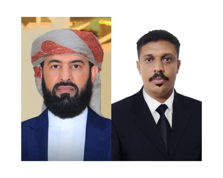 الشيخ أحمد محول المرقشي يهنئ محافظ أبين بعيد الفطر ويبارك وصوله إلى المحافظة