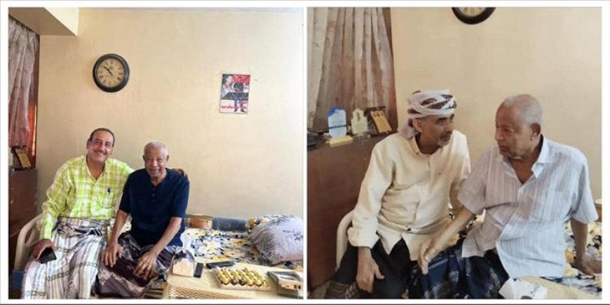 زاره القائد الوطني الوفي محمود الصبيحي.. لحظات مع المناضل التاريخي العصامي أحمد سالم عبيد