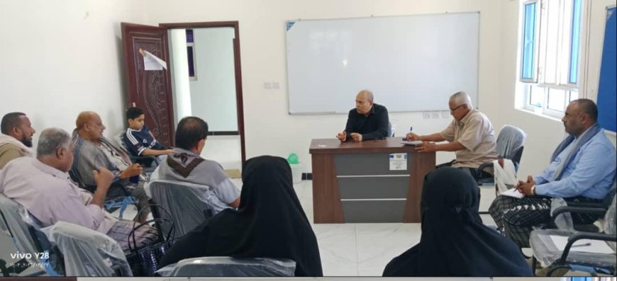 مدير عام تبن بترأس اجتماعا طارئا للجنة الطوارى بالمديرية لمواجهة تداعيات المنخفض الجوي