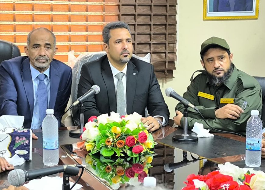 محافظ لحج " الحالمي" يتسلم قيادة المحافظة رسمياً ويباشر مهامه بلقاء معظم عموم المكاتب التنفيذية