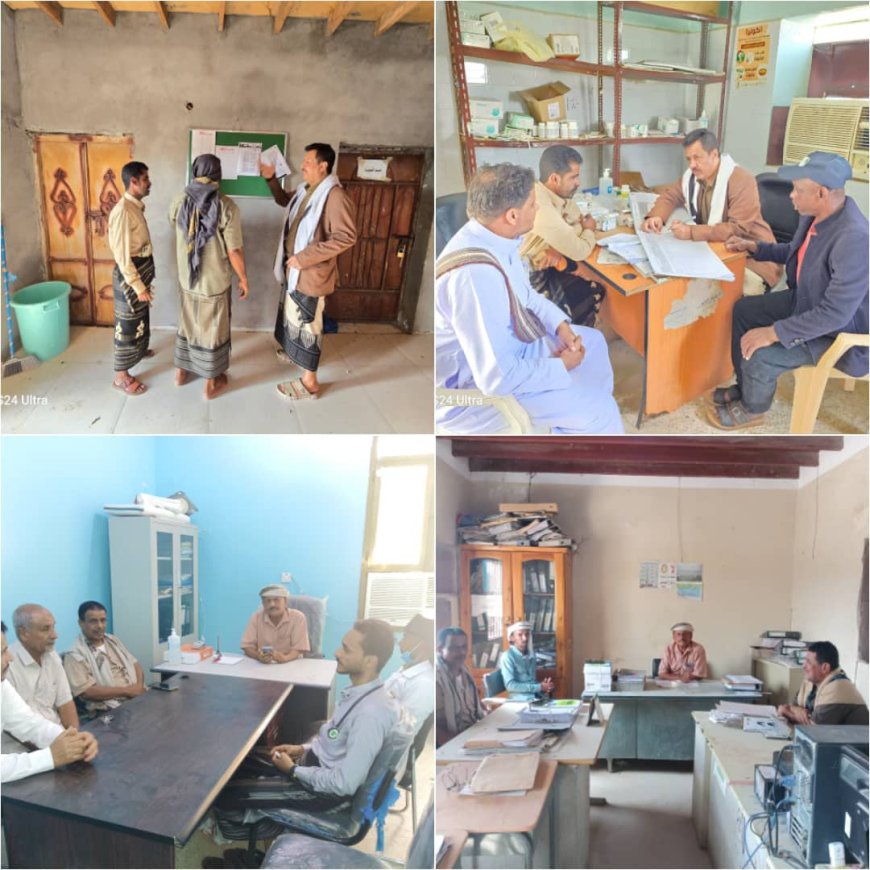 خلال تفقده لسير العمل بعد إجازة عيد الفطر .. مدير عام رضوم يشيد بالانضباط الوظيفي