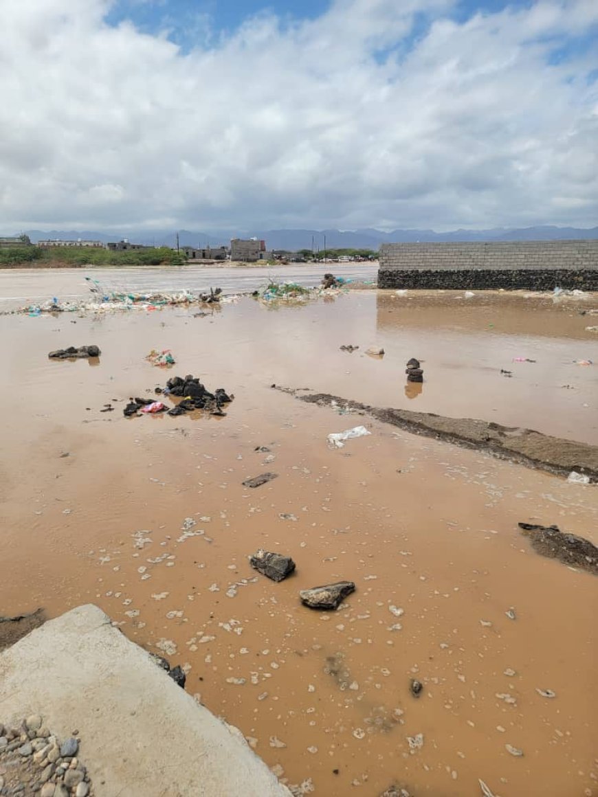 اضرار جراء السيول الجارفة بمدينة شقرة ومناشدات عاجلة للحكومة والمحافظة لإنقاذها