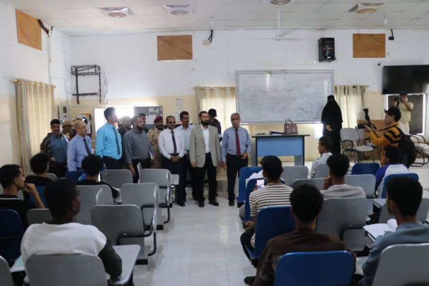 رئيس جامعة أبين يستقبل محافظ محافظة أبين ويطّلعان على سير العملية التعليمية