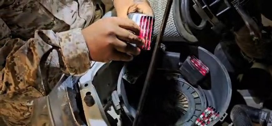 كتيبة أمن وحماية منفذ الوديعة تُحبط محاولة تهريب 450 قرص من حبوب "بريجابالين" المخدر