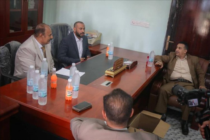 تعزيز التعاون بين القضاء والسلطة المحلية محور لقاء الحصيني ومحافظ الضالع