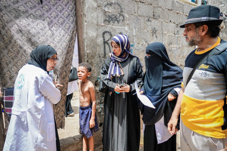 الترصد الوبائي بمديرية صيرة ينفذ نزولاً ميدانياً لضبط حالات الملاريا