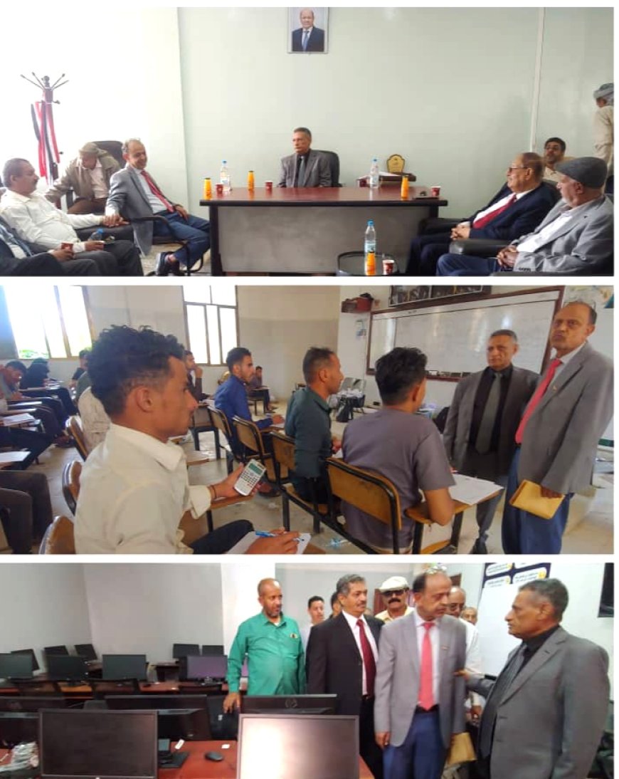 وزير التعليم العالي يزور فرع جامعة تعز بمدينة التربة