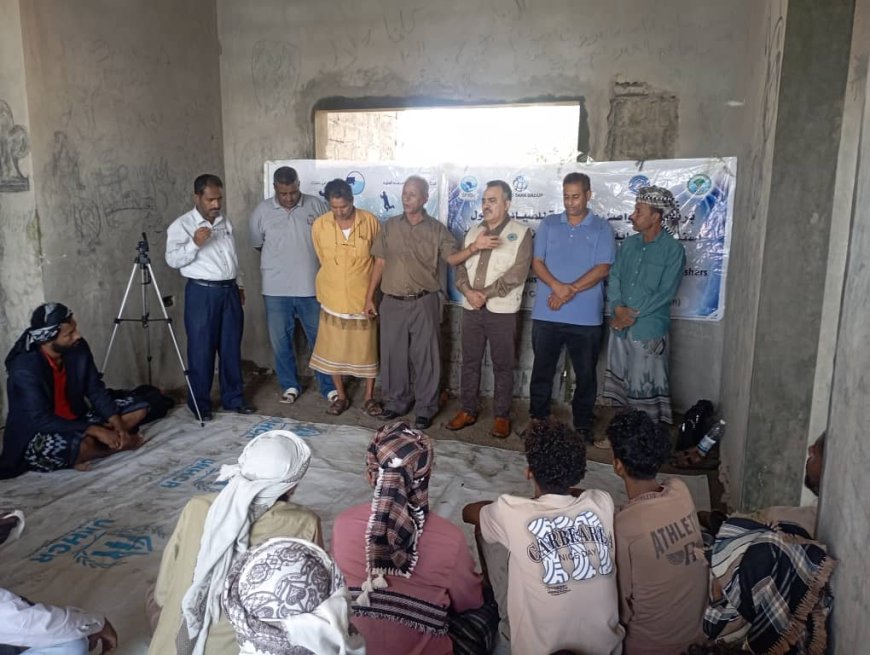 نشاط توعوي مشترك لتعزيز حماية البيئة البحرية بأبين والتحذير من مخاطر "صيد الشبح"