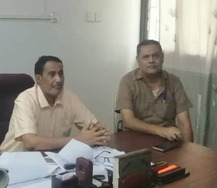 مدير عام مستشفى الأمراض النفسية يلتقي مدير شرطة الشيخ عثمان