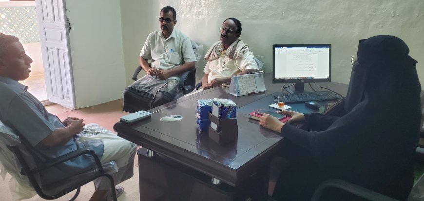 منتسبو مكتب الثقافة بالقطن يزورون إدارة تنمية المرأة ويؤكدون تعزيز الشراكة المجتمعية