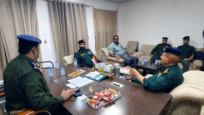 وكيل وزارة الداخلية يطّلع على مستوى الأداء والانضباط بأمن وادي وصحراء حضرموت ويترأس اجتماعاً لتنظيم الموارد البشرية