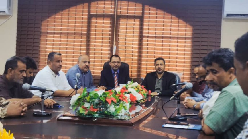 محافظ لحج الحالمي يستقبل وزير الكهرباء م. الكاف ويضعه امام معاناة كهرباء المحافظة