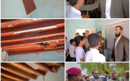 محافظ أبين يتفقد مجمع سمية أم عمار بخنفر ويؤكد إعادة تأهيله