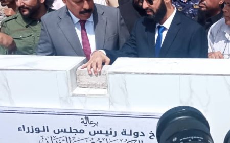 طريق المستقبل : تدشين مشروع صيانة وإعادة تأهيل طريق جعار باتيس بأبين