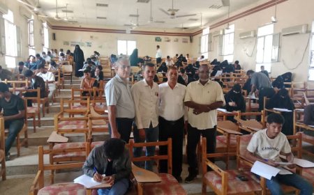 انطلاق امتحانات الدور الثاني للفصل الدراسي الأول في كلية ردفان الجامعية بجامعة لحج 