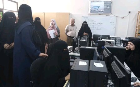 مدير عام مكتب التعليم الفني بعدن يتفقد سير العملية التعليمية بمعهدي "المعلا" و "البحري"