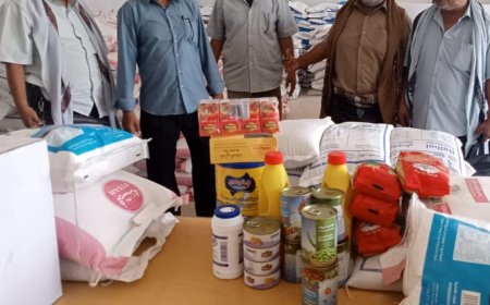 مدير عام ميفعة يدشن توزيع 866 سلة غذائية للتربويين في المديرية مقدمة من مركز الملك سلمان للإغاثة والأعمال الإنسانية