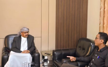 التميمي مدير مصلحة شؤون القبائل يبحث مع القائم بأعمال مدير عام مكتب وزارة الزراعة والري سبل التعاون المشترك