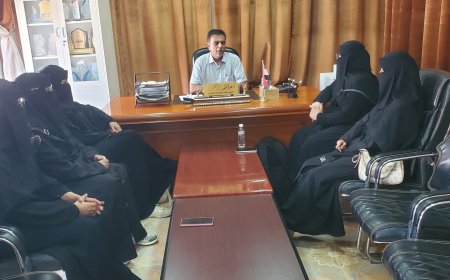 مدير عام مديرية القطن يلتقي مدير عام إدارة تنمية المراة بديوان وكيل محافظة حضرموت