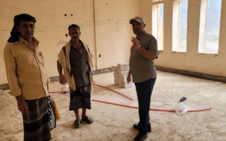 المسيمير تشهد نقلة نوعية في البنية المؤسسية.. مدير عام المديرية يتفقد مشروع المجمع الحكومي ويؤكد قرب إنجازه