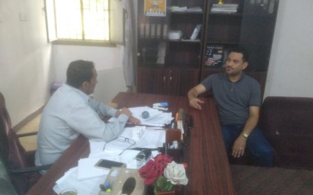 مدير عام مستشفى الأمراض النفسية يلتقي مسؤول الصحة في منظمة كير