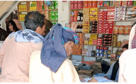 مكتب اشغال المحفد ينفذ نزولًا ميدانيًا لحصر المحلات التجارية بالمديرية