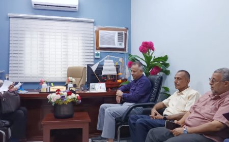 الموسيقار بن غودل والجاوي يناقشان تنشيط العمل الثقافي والفني في مديرية المعلا